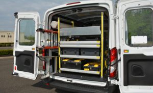 DuraRac ladder rack Interior Van Shelving