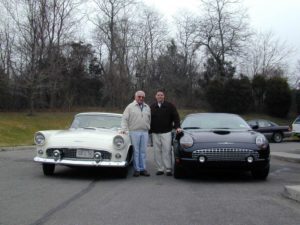Pete and Andy Dejana in front of T-Birds
