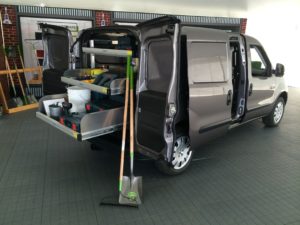 RAM Tradesman Cargo Van with Katerack interior shelving system