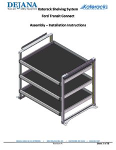 Katerack Installation Instructions, Adrian Steel Shelving Installation Instructions