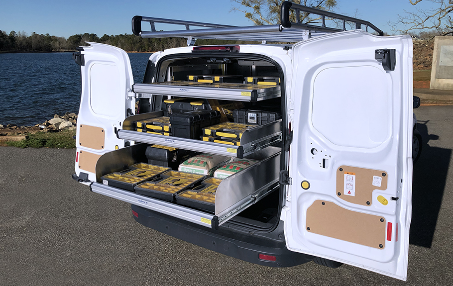 ford transit shelving packages
