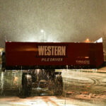 Western Pile Driver Pusher Plow
